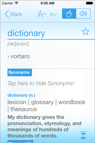 Dictionary Esperanto English screenshot 3