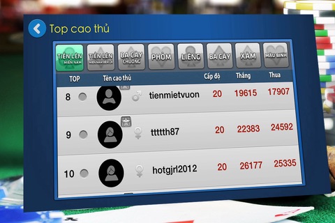 Beme - Game đánh bài online  Game bài Tiến Lên VIP screenshot 3