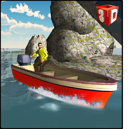 3D Motor Boat Simulator – Ride high speed boats in this driving simulation game Icon