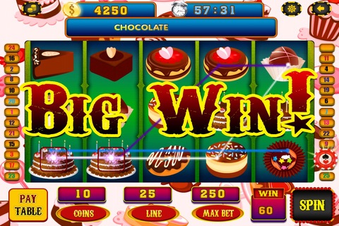 Slots Crazy Chocolate Favorites & Casino Sweet Pro screenshot 2