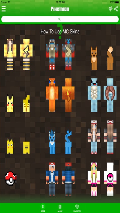 Pokemon Edition Skins for Minecraft PE ( Pocket Edition ). - Best Pixelmon  Go Skin by Jun Lung