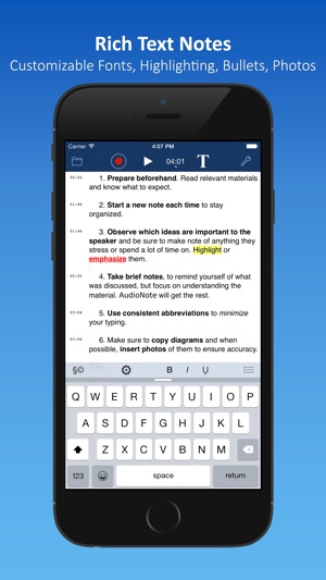 AudioNote Lite - Notepad and Voice Recorder(圖2)-速報App