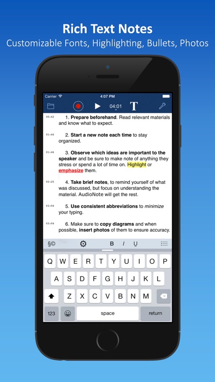 AudioNote Lite - Notepad and Voice Recorder