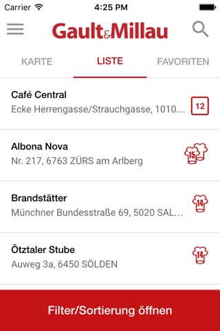 Gault&Millau Gourmet Guide Österreich screenshot 3