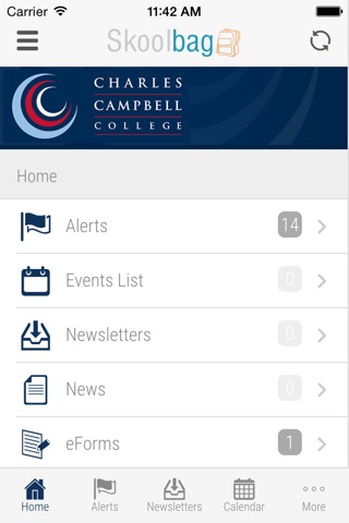 Charles Campbell College - Skoolbag screenshot 2