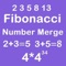 Number Merge Fibonacci 4X4 - Playing The Piano And Sliding Number Block