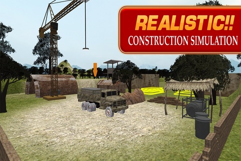 Army Truck Bridge Constructor - Realistic Crane Operator and Heavy Lifting Simulator screenshot 3
