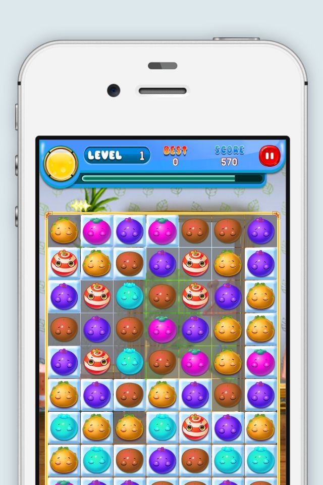 Fruit Crusher Match 3 entertainment super hit easy game screenshot 3