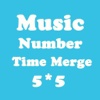 Number Merge 5X5 - Playing With Piano Music And Merging Number Block