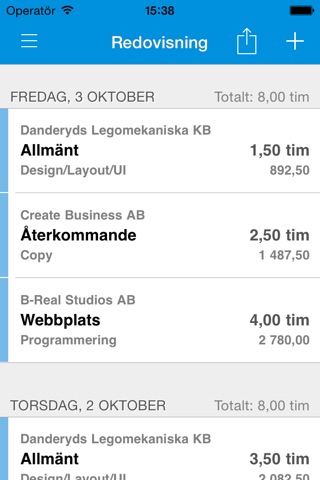 TimeApp.se screenshot 2