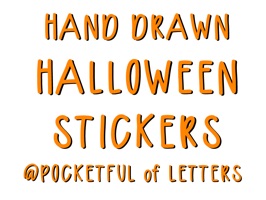 Over 30 Halloween stickers to use with your friends and family