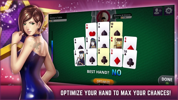 Casino Capsa Susun - Chinese Poker screenshot-4