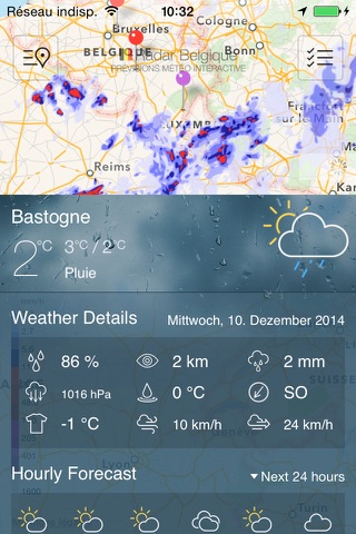 Neerslag Radar Belgie screenshot 2