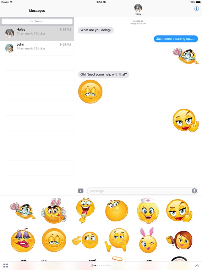 dirty emoji stickers for imessage