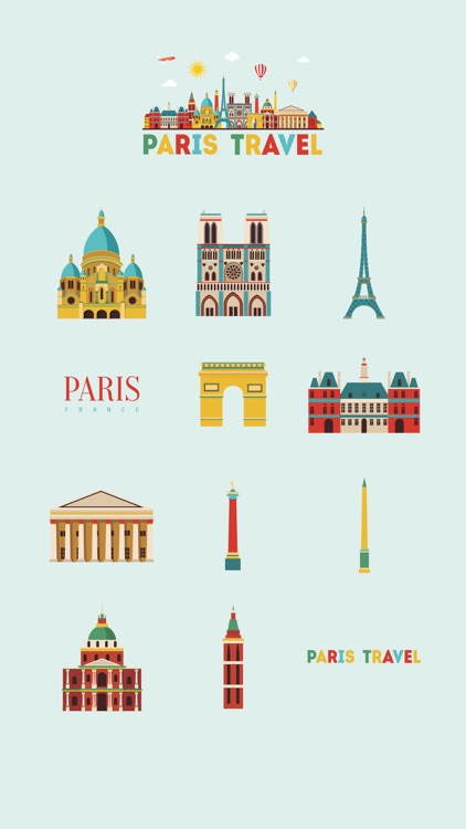 Paris France Stickers