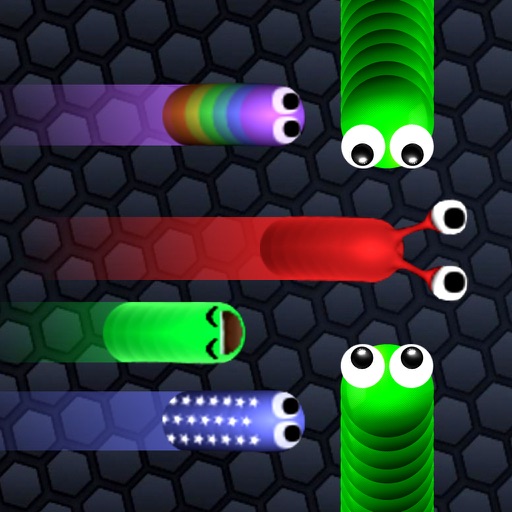 Rolling Battle Worms vs. Snakes - Color Snake War iOS App