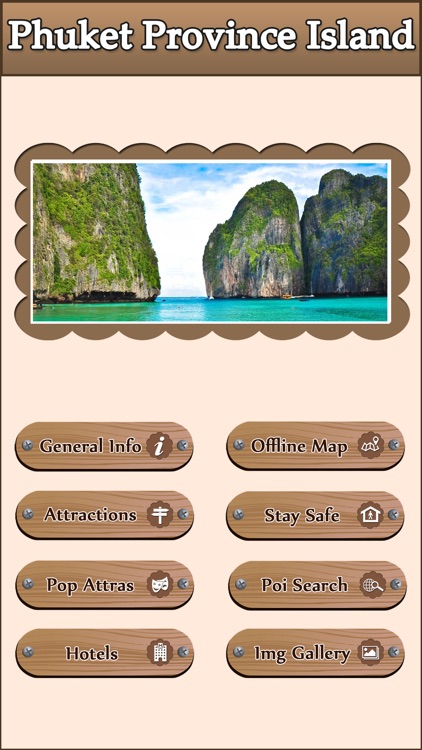 Phuket Province Island Offline Map Tourism Guide