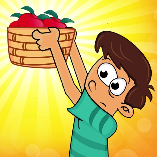 Fruit Seller Basket Toss - Flick Farm Crop Collecting Game Icon
