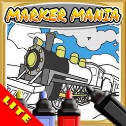 Marker Mania for Boys: My Choo Choo Trains and Jet Planes Coloring Book FREE!