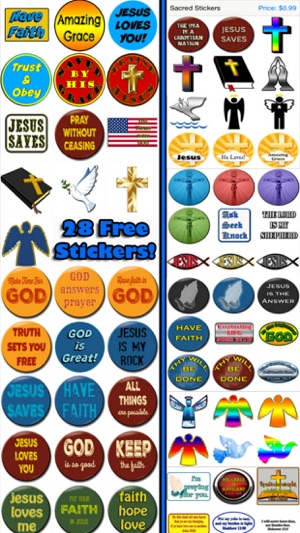 Sacred Stickers Free(圖2)-速報App