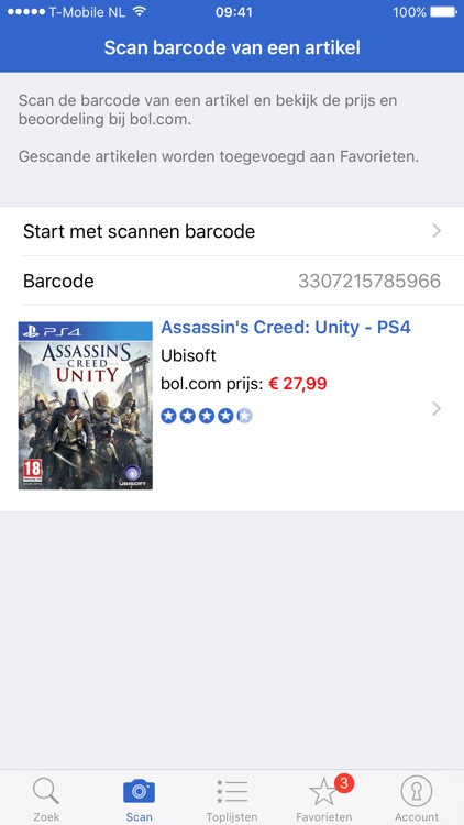 Zoek & Scan-app voor bol.com