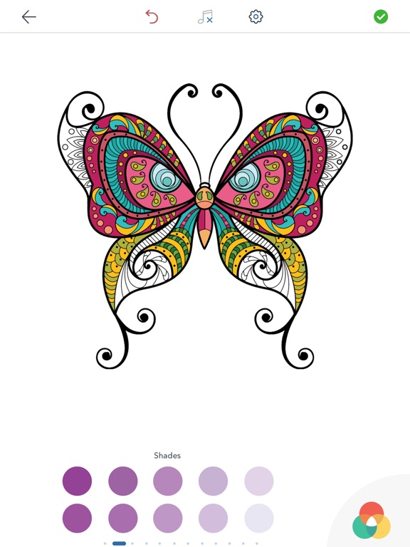 ✅2020 adult butterfly coloring book iphone / ipad app