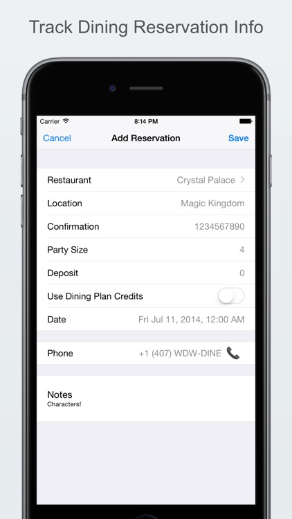 Mouse Memo - Trip Organizer for Walt Disney World