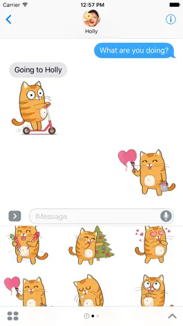 Game screenshot Kitty Cat – Cute Stickers for iMessage apk