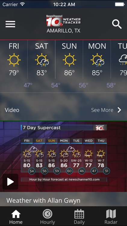KFDA - NewsChannel 10 Weather Tracker