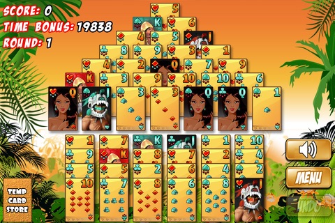 Pyramid Solitaire - Aztec screenshot 2