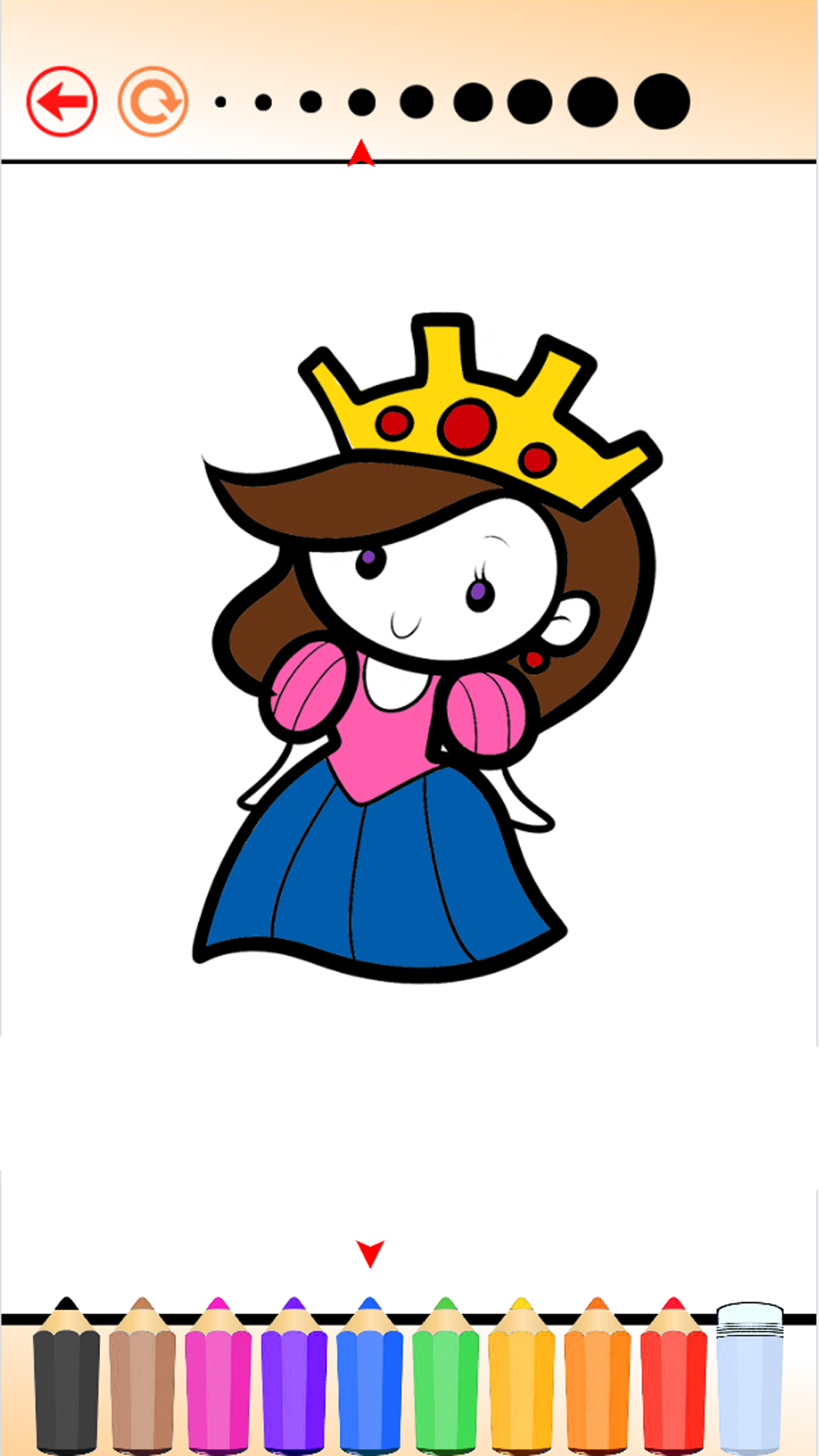 プリンセスぬりえは 子供のためのhdをペイントし 色 無料ゲームを学びなさい Free Download App For Iphone Steprimo Com