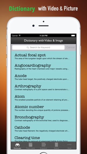 Radiography Glossary and Flashcard,Study Guide(圖4)-速報App