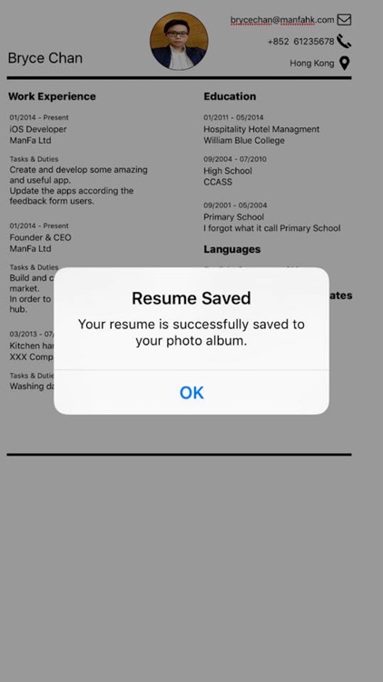 Resume Plus - Professional & Quick Resume Builder screenshot-3