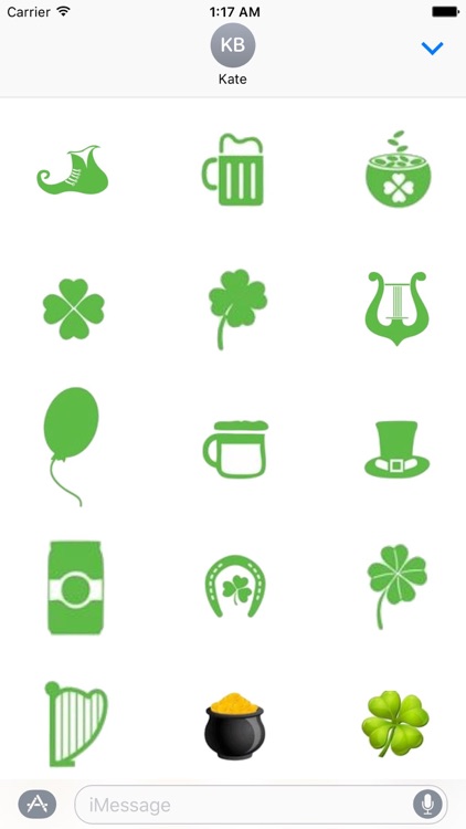 Happy St Patrick Day Stickers