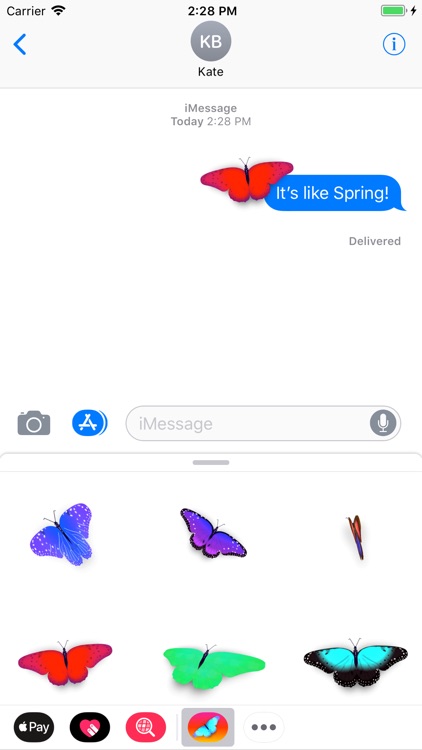 Bright Butterfly Stickers