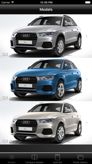 Specs for Audi Q3 2015 edition