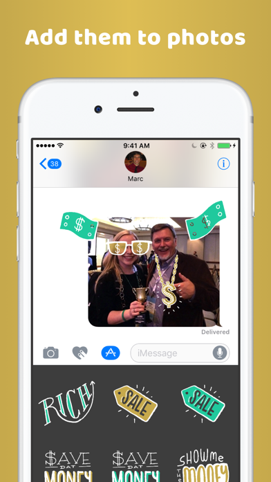 How to cancel & delete Richify! Money-themed stickers for iMessage from iphone & ipad 2