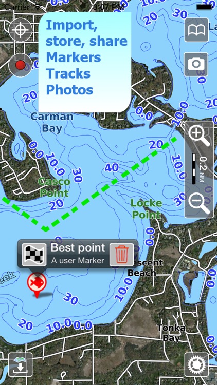 Aqua Map Oklahoma Lakes GPS HD screenshot-4