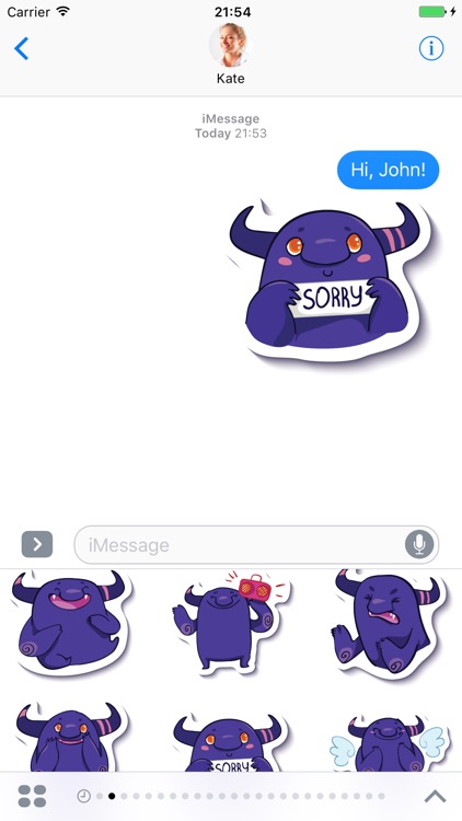 Monster - Stickers for iMessage screenshot-4