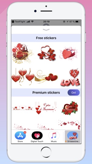 Stickers St Valentine STiK