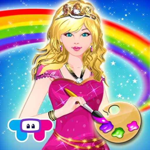 Princess Coloring Book - Draw, Paint & Color Games