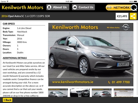 Kenilworth Motors Opel screenshot 3