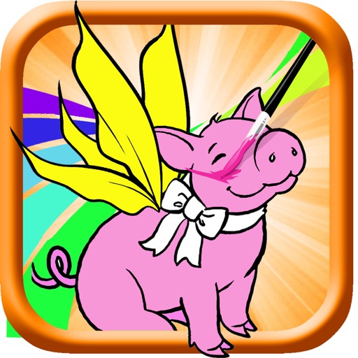 Coloring Fairy Pep Pig Fun Game For Kids icon