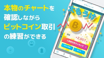 仮想通貨 なび - チャートやデモトレでビットコインデビューのスクリーンショット3 仮想通貨 なび - チャートやデモトレでビットコインデビューのスクリーンショット3