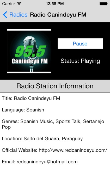 Paraguay Radio Live Player (Asunción / Spanish / Guaraní / español / Paraguayan) screenshot-3