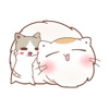 Chubby And Thin Cat Stickers