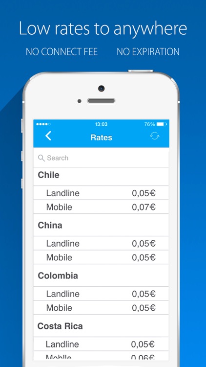 Nubefone: Low-cost international and local calls