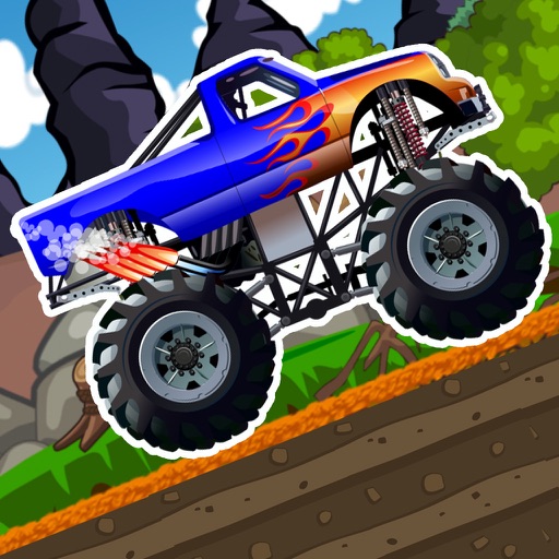 Monster Hill Truck  - car Racing free game Icon