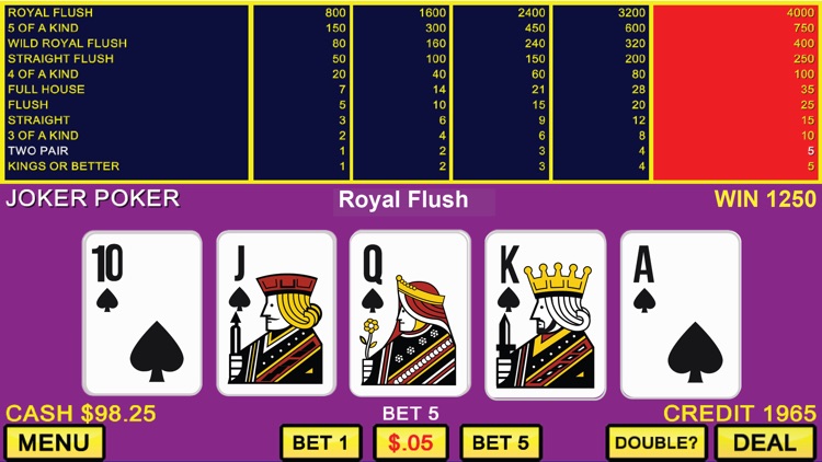 Joker's Wild Video Poker Casino