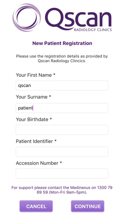 Qscan Patient Access